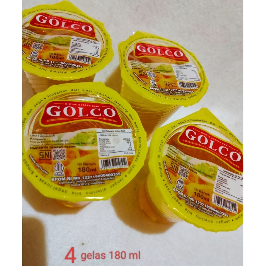 minyak goreng HEMAT isi 4 gelas x 180 ml
