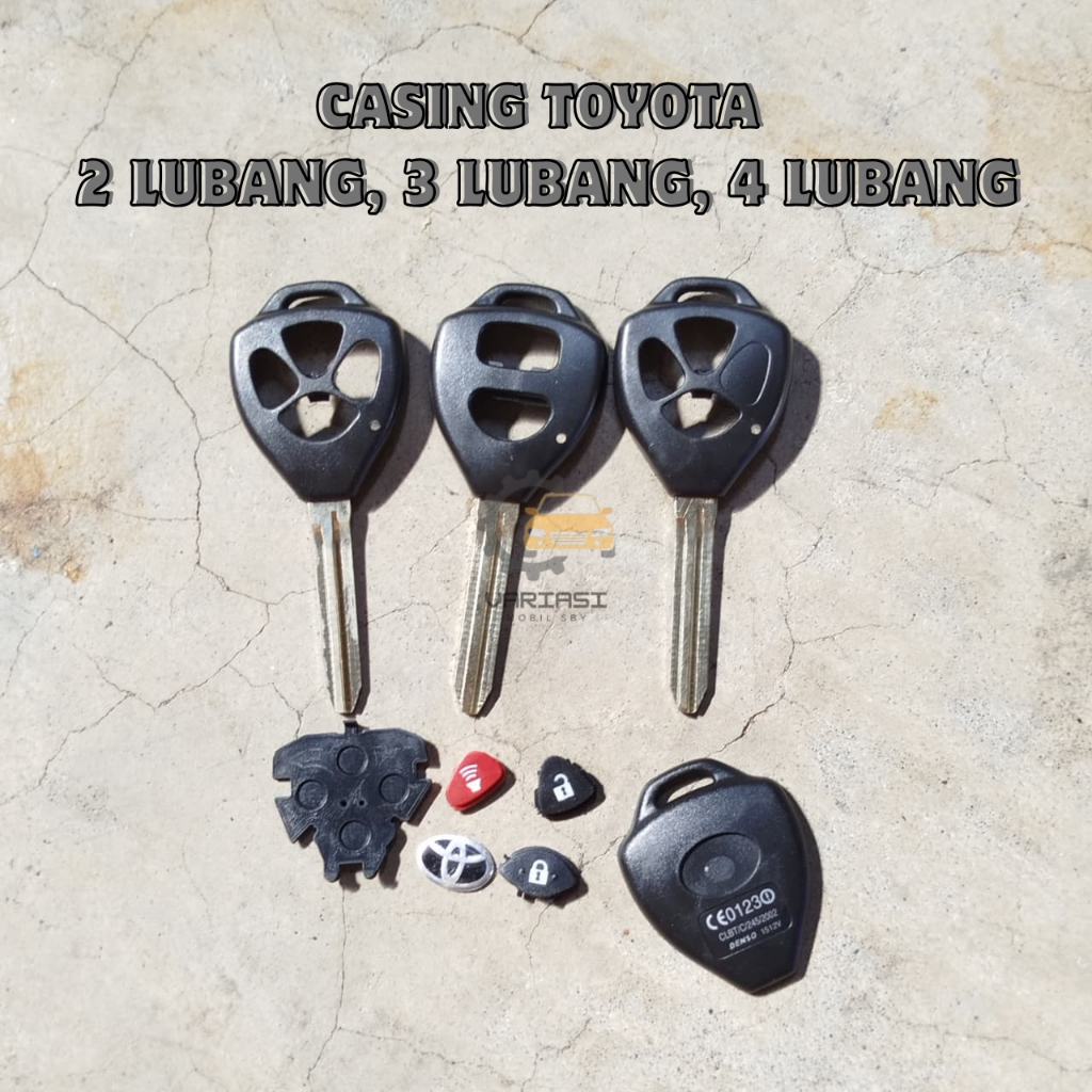 Casing Kunci TOYOTA Innova, Vios, Fortuner, Altis - 2 Tombol, 3 Tombol, 4 Tombol