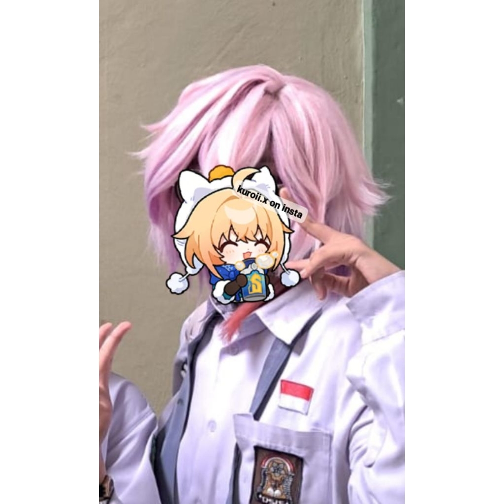 wig cosplay genshin second