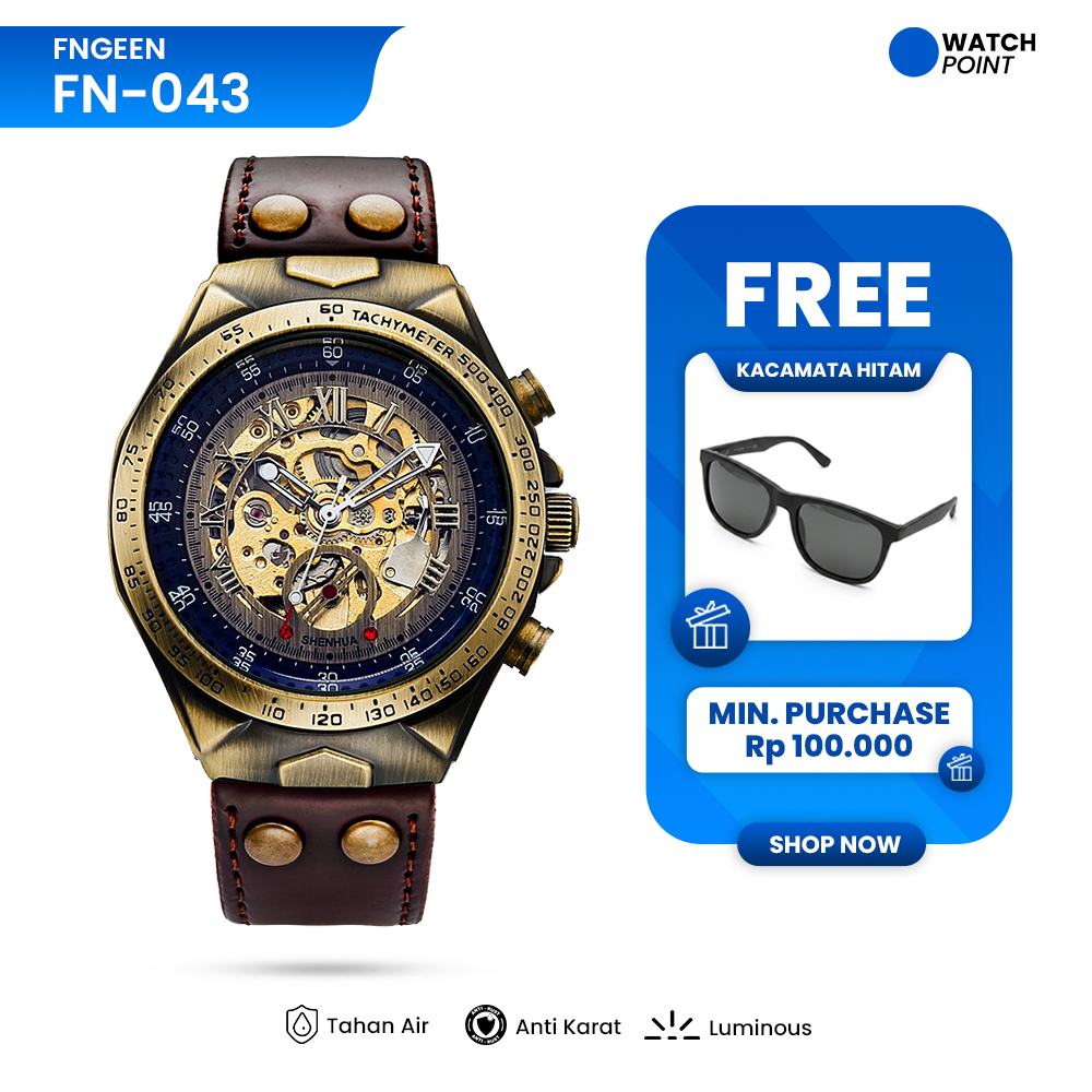 WATCHPOINT FN-043 | FNGEEN AUTOMATIC Jam Tangan Pria mechanical automatic Waterproof Casual Watch Ot