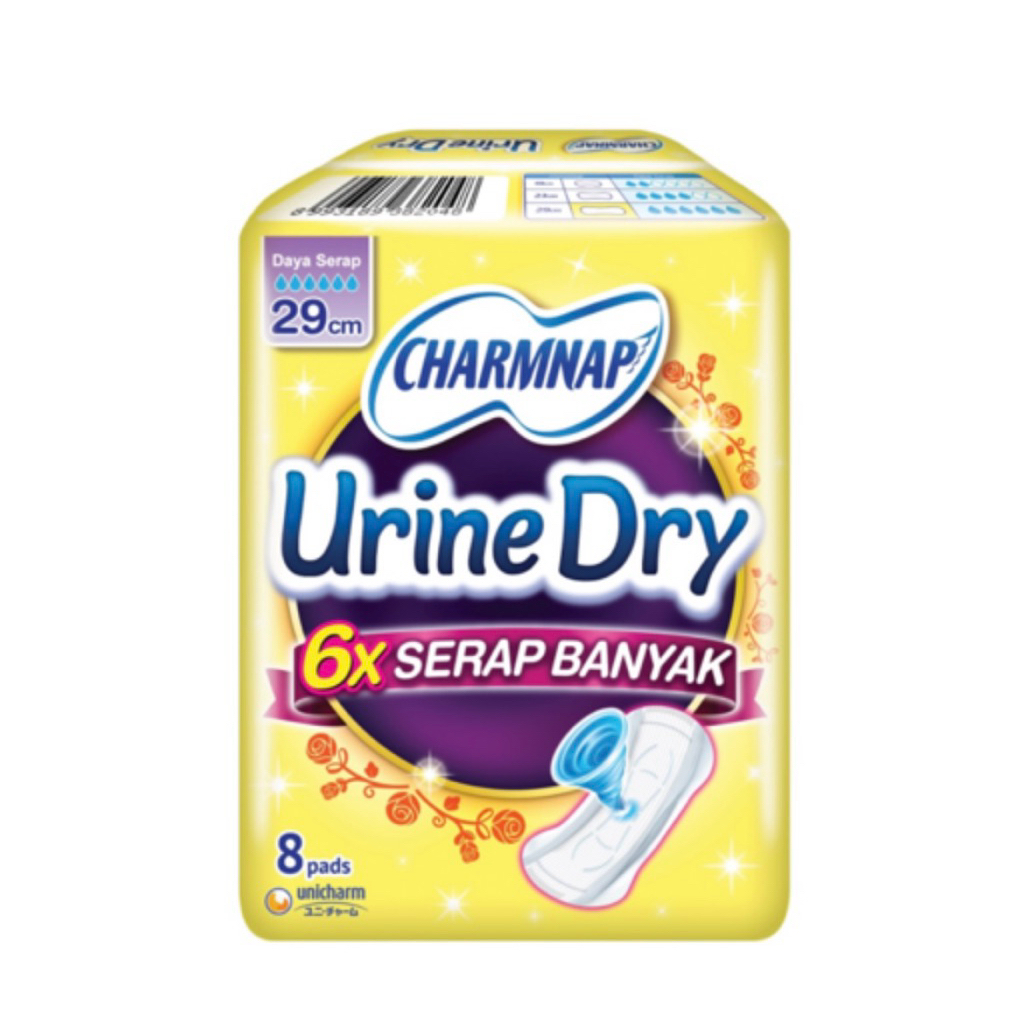 Charmnap Urine Dry 29Cm Pembalut Urine 8 Pads