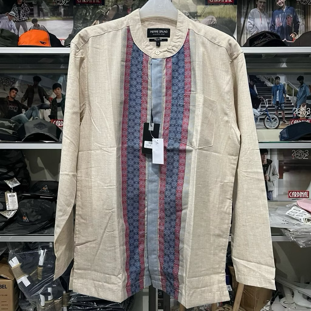Baju Koko Pierre Gruno Original Lengan Panjang