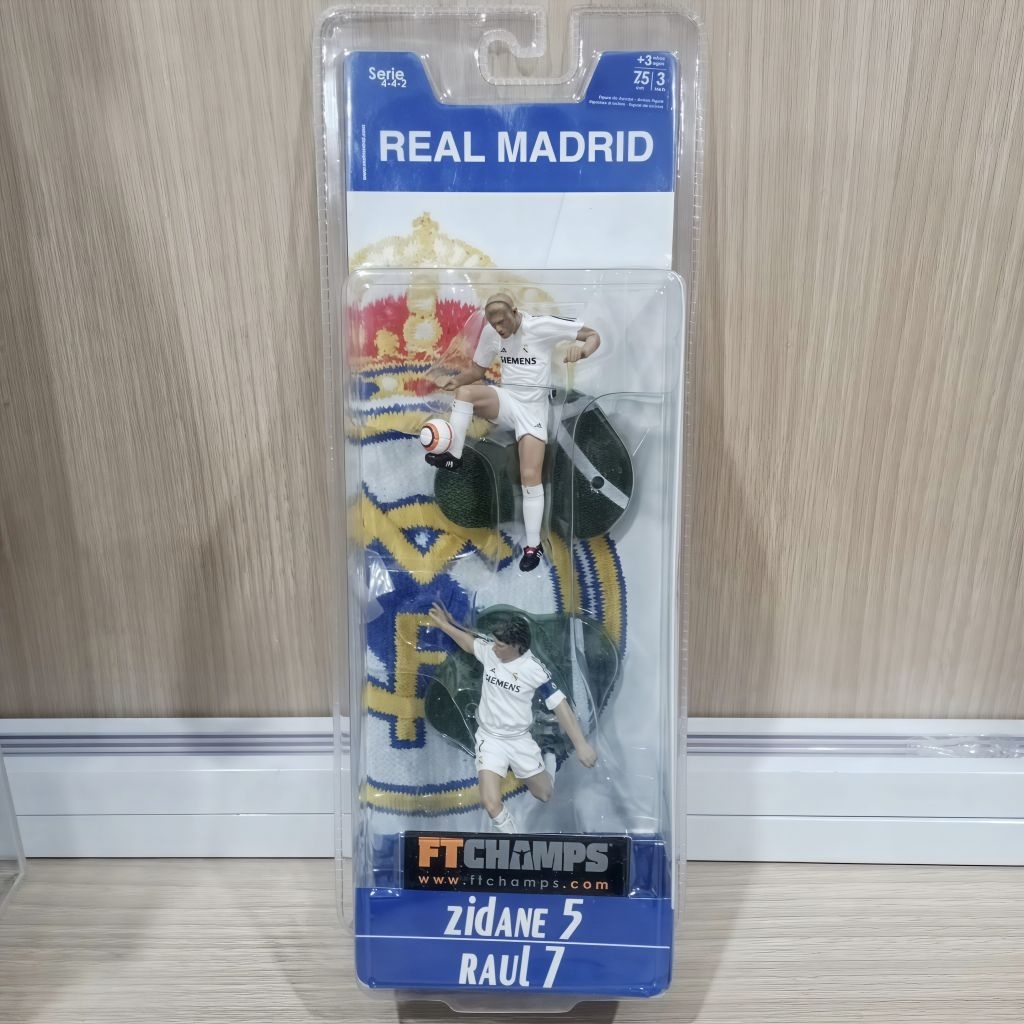 Figure FTChamps Real Madrid CF Zinedine Zidane dan Raul Gonzalez original Official Licensed Product