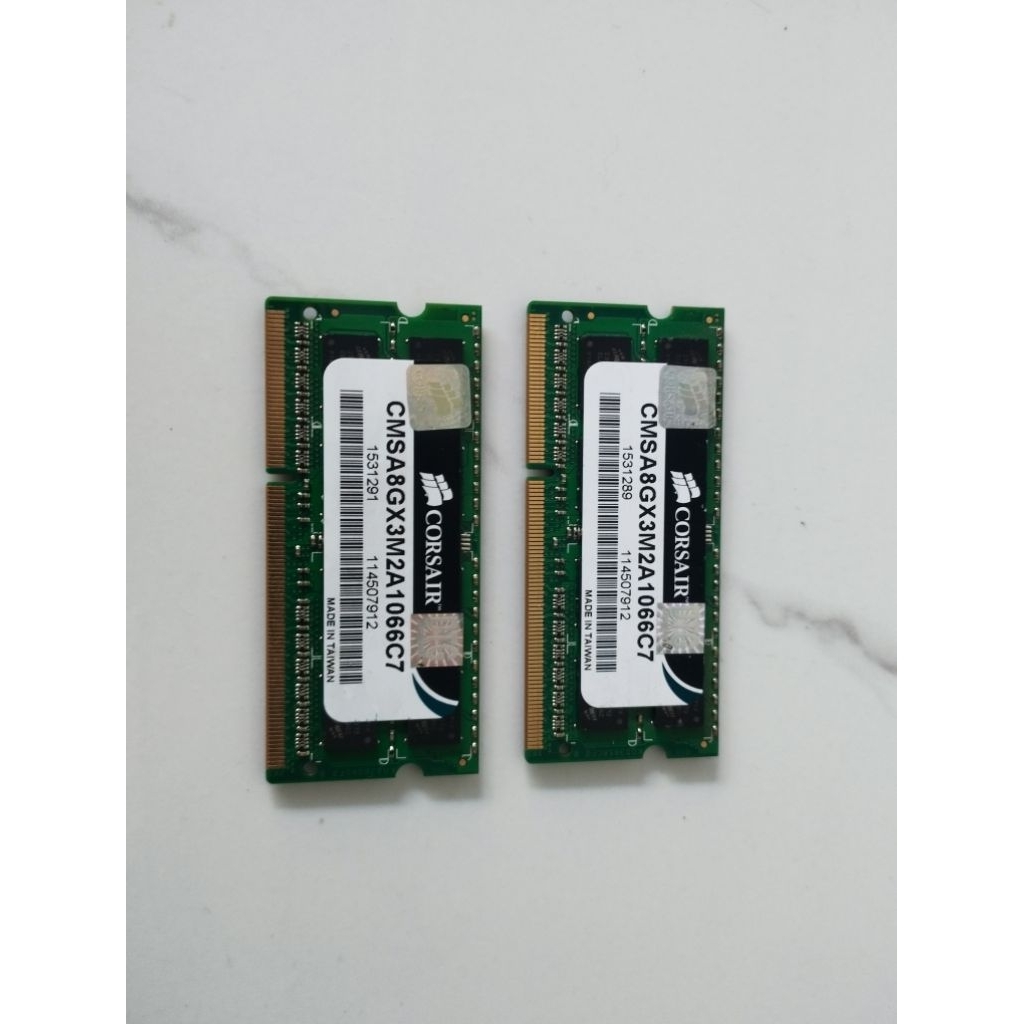 RAM Laptop Corsair  DDR3 8 Gb (2x4Gb) PC-1066