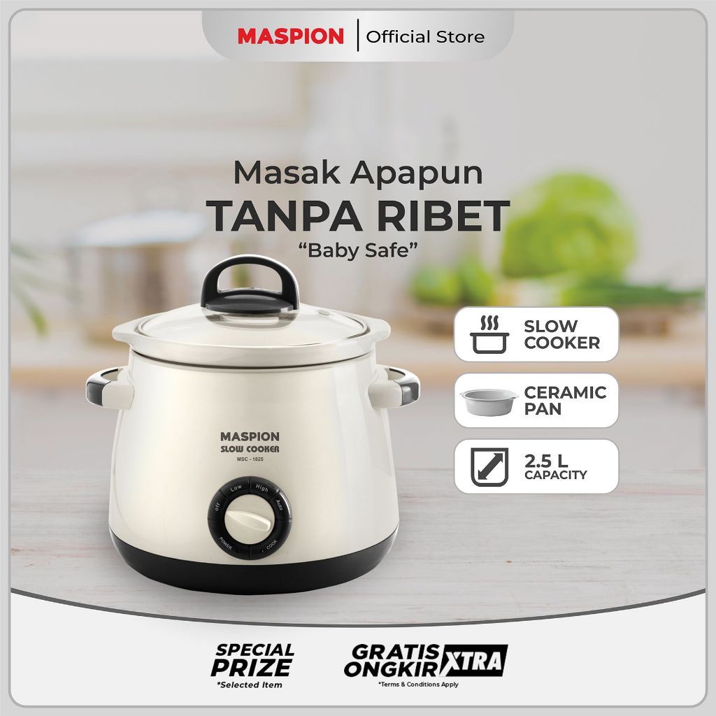  MASPION SLOW COOKER MSC-1825 SLOW COOKER