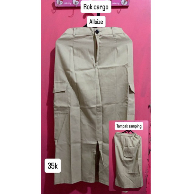 rok cargo warna cream