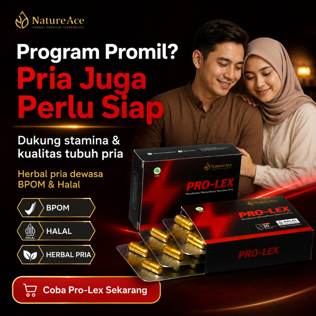 Pro-Lex Herbal Kesuburan Pria Program Promil Stamina BPOM Halal