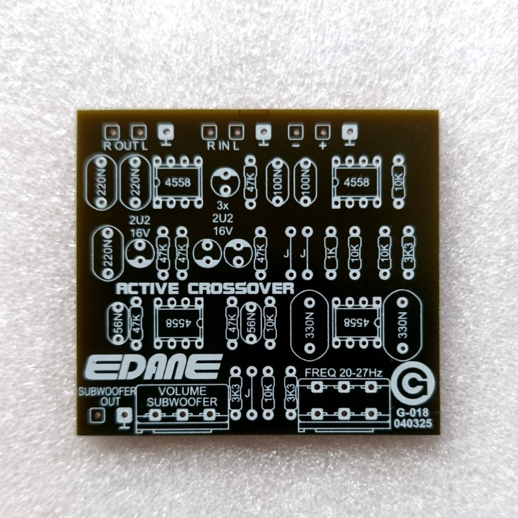 PCB Active Crossover Simetris G-018
