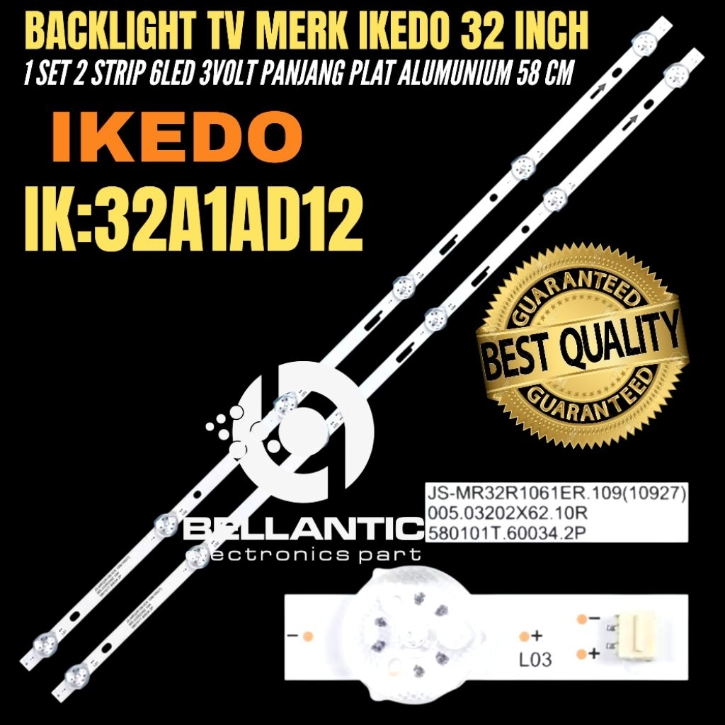 BACKLIGHT TV LED IKEDO 32 INCH IK32A1A12 BACKLIGHT TV IKEDO 32 INCH
