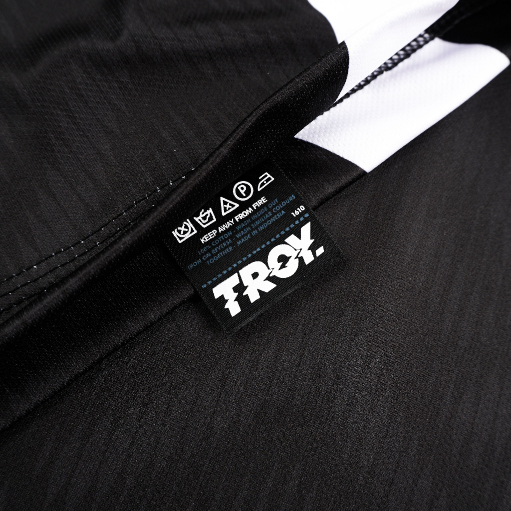 Troy Company Jersey Hitam Aksen Putih - Against Yourself Jersey Black Accent White JSM 3617
