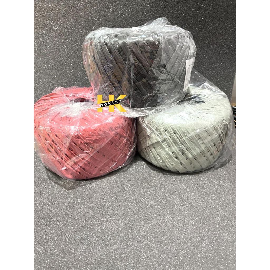 TALI RAFIA WARNA 1 ROLL BESAR / TALI PLASTIK GULUNGAN