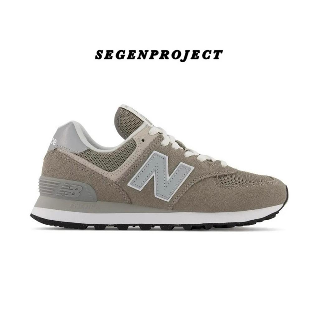 NEW BALANCE CLASSIC 574 EVERGREEN SUEDE GREY WHITE BLACK ORIGINAL