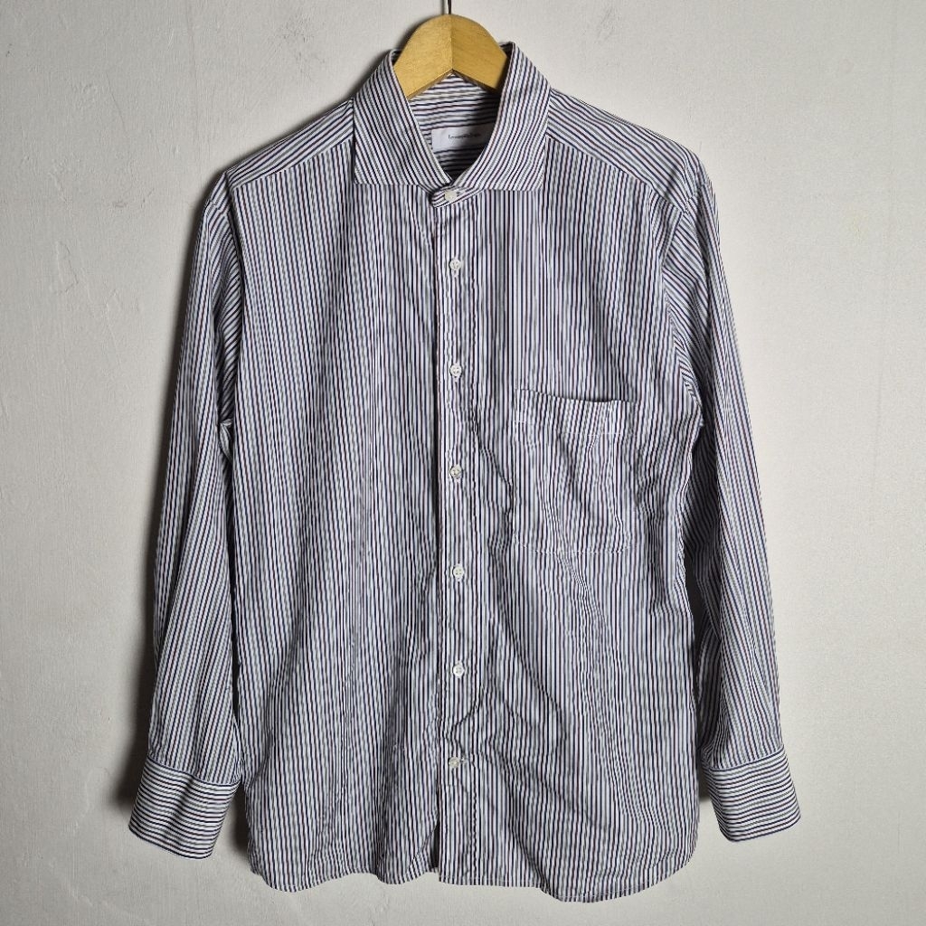 Ermenegildo Zegna Luxury Stripe Longsleeve Kemeja