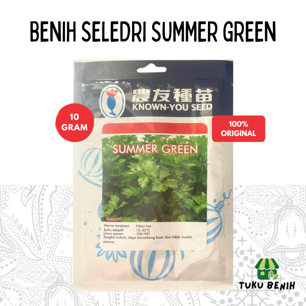 Benih Seledri Summer Green 10 gram - Known You Seed