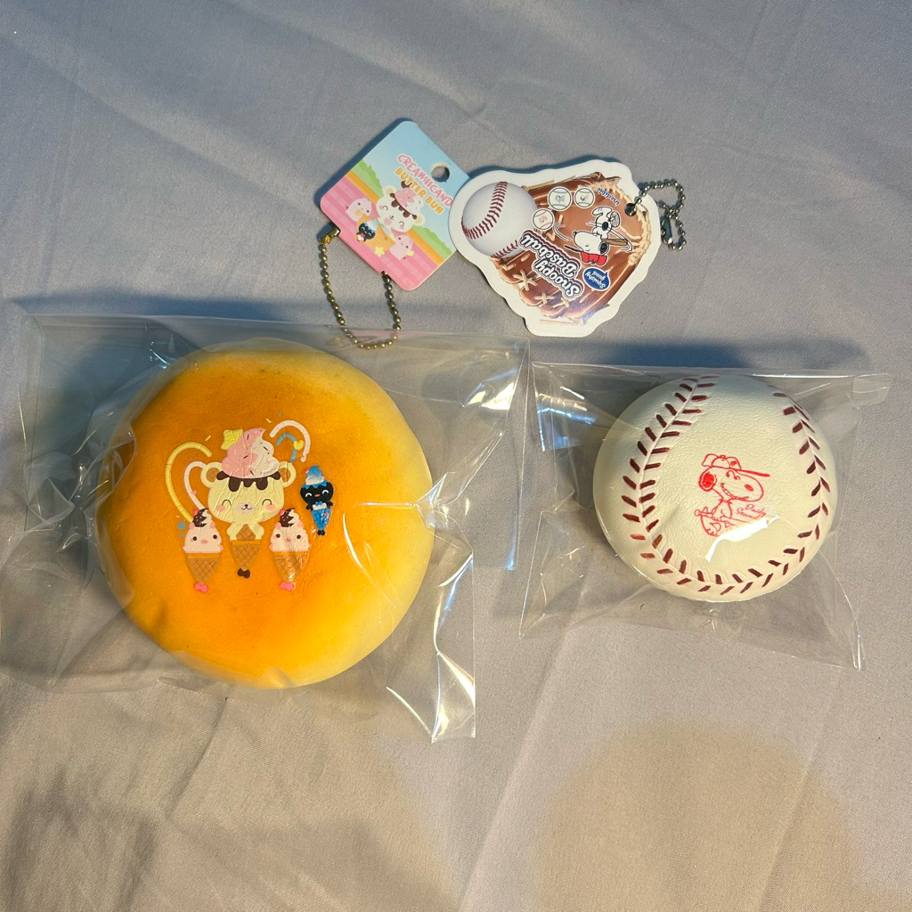 WTS SQUISHY TAG MURAH MERIAH YB BUN SNOOPY BOLA