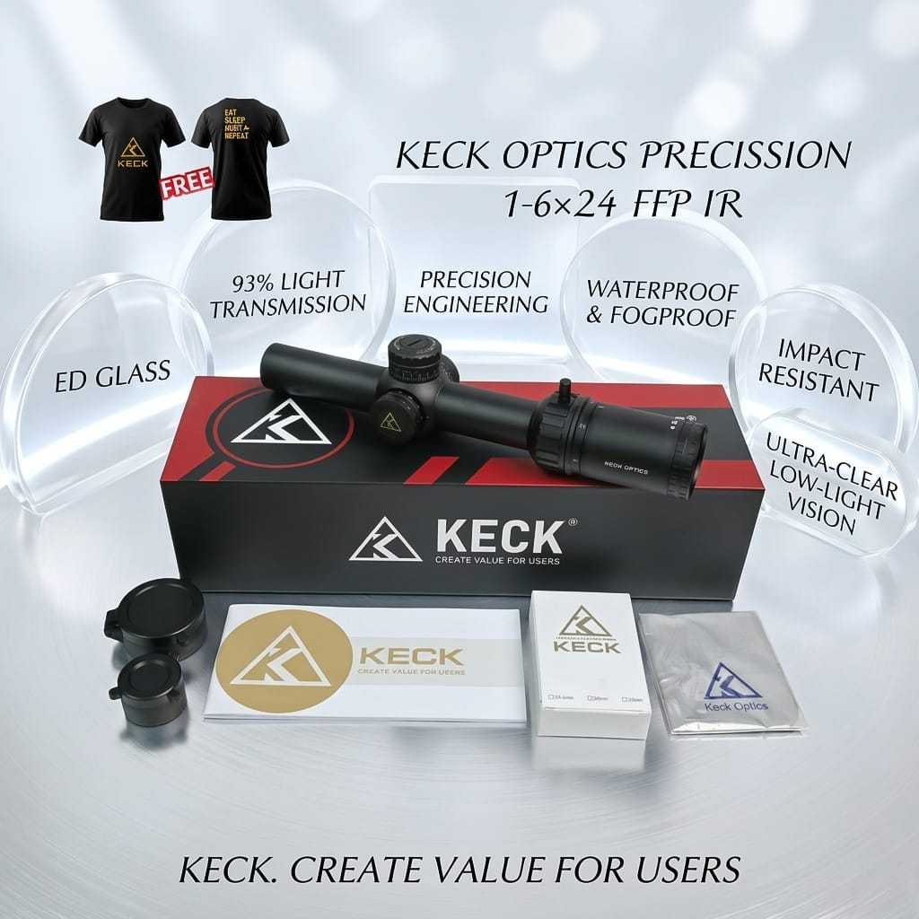 KECK OPTICS PRECISSION 1-6X24 FFP IR