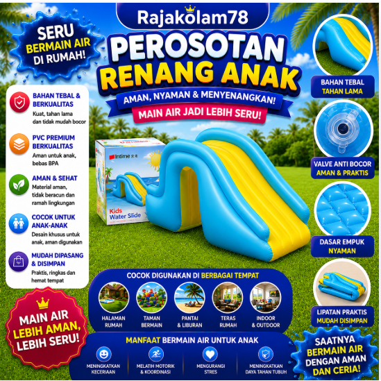 Perosotan karet untuk kolam renang anak jumbo seluncuran kolam renang anak
