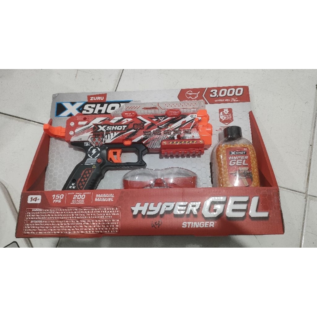 ZURU Xshot manual(tidak menggunakan baterai)hyper gel