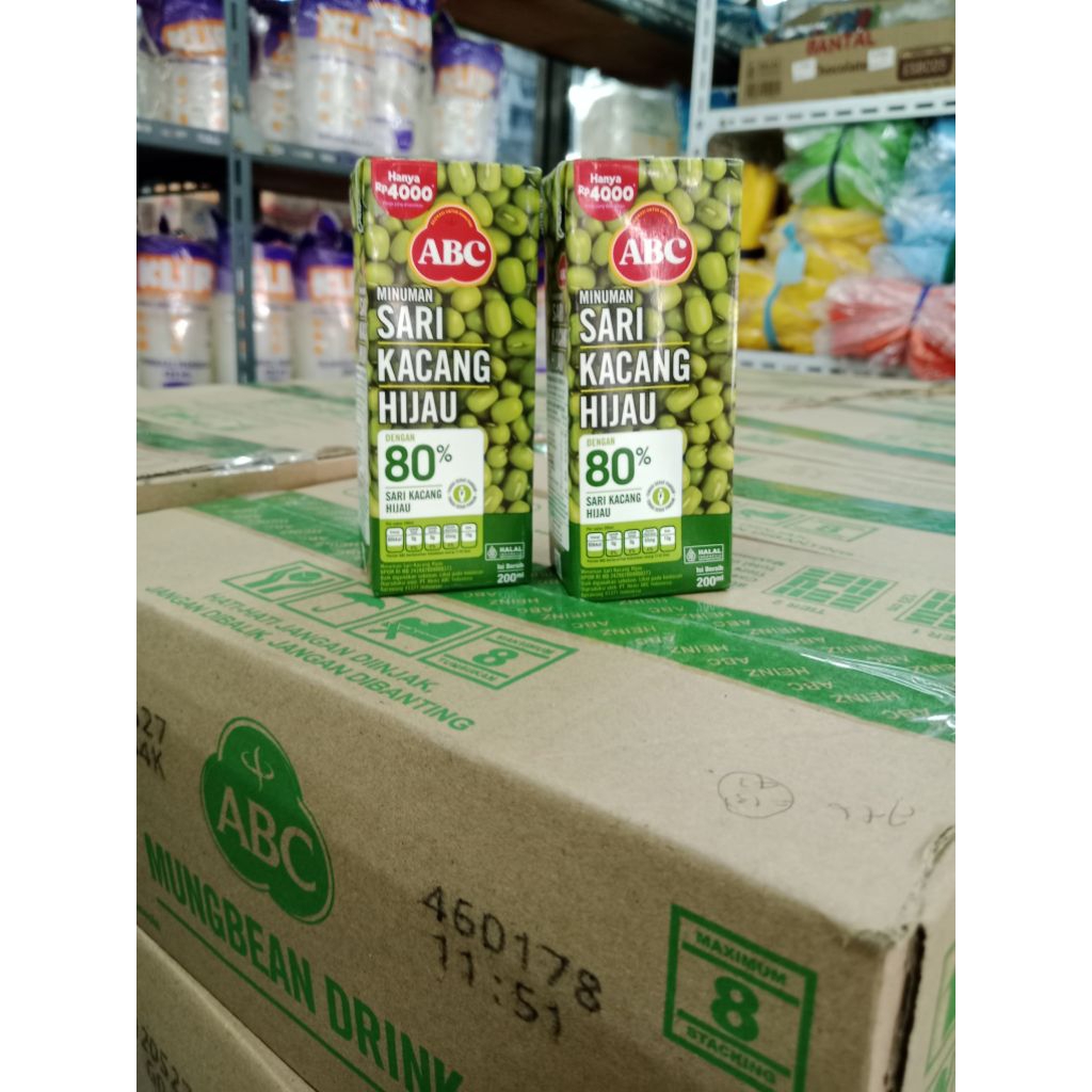 Abc sari kacang hijau 200ml 1 dus isi 24 pcs