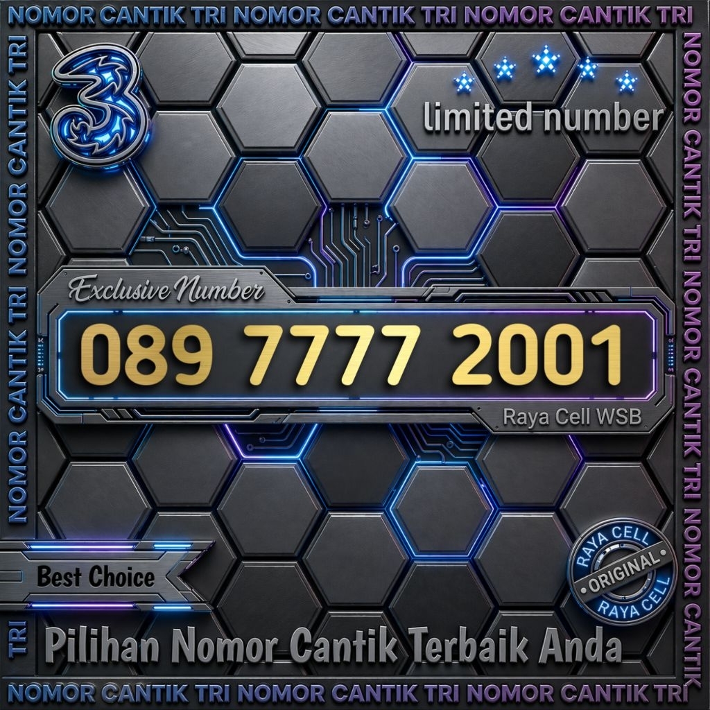 Nomor Cantik TRI 11 Digit Seri Tahun 2001