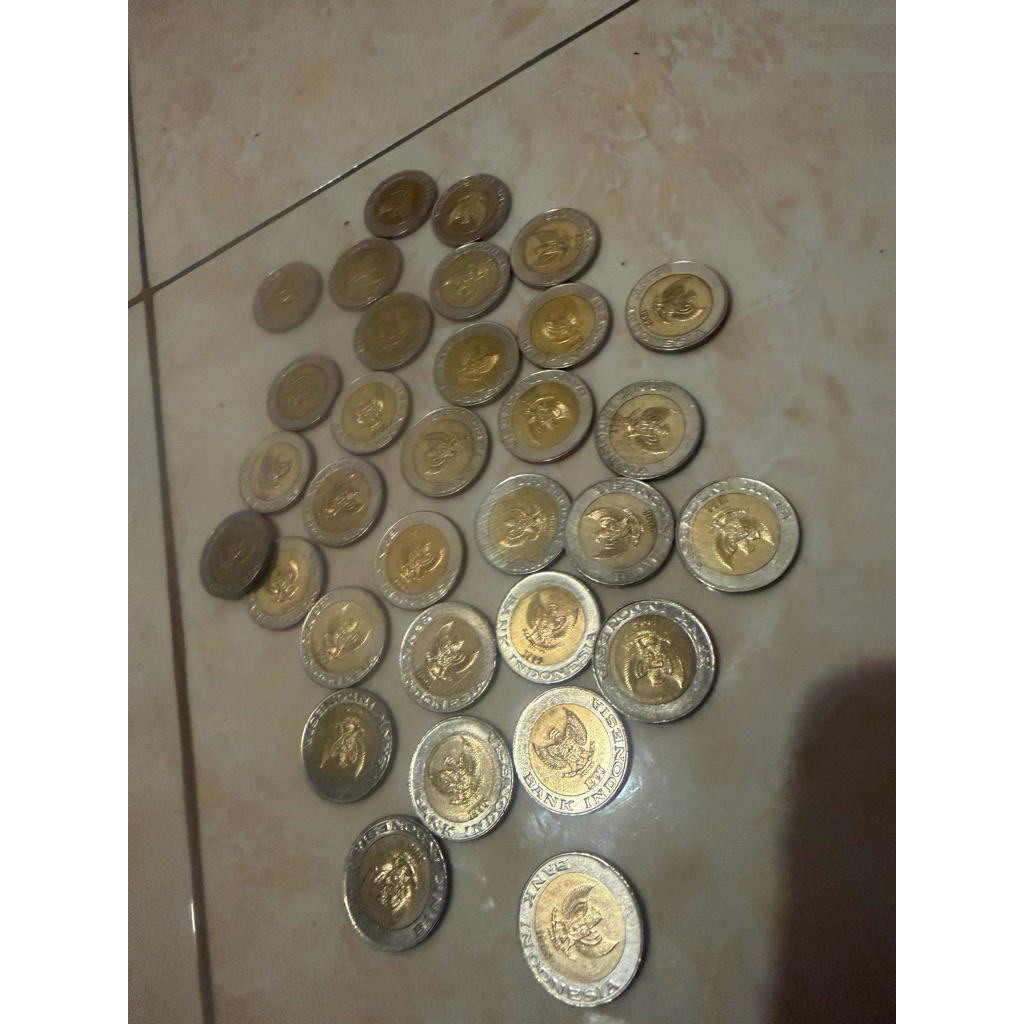Uang Kuno Koin 1000 Rupiah Kelapa Sawit Asli kinclong