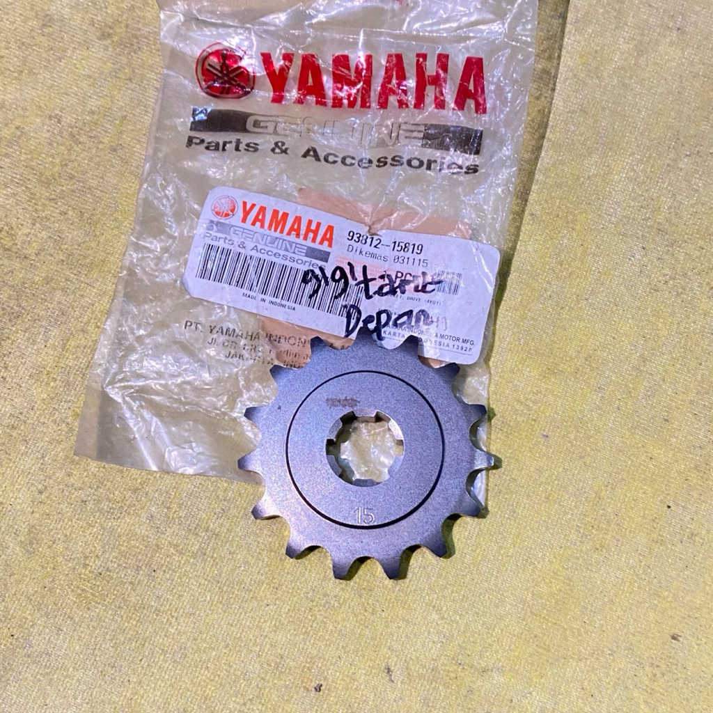 gear gir depan 15T Yamaha lexam original YGP 93812-15819