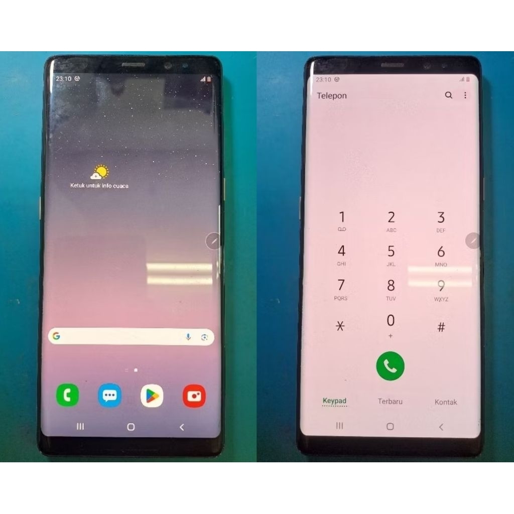 Bukan Handphone! Part LCD Samsung Note 8 Original Copotan