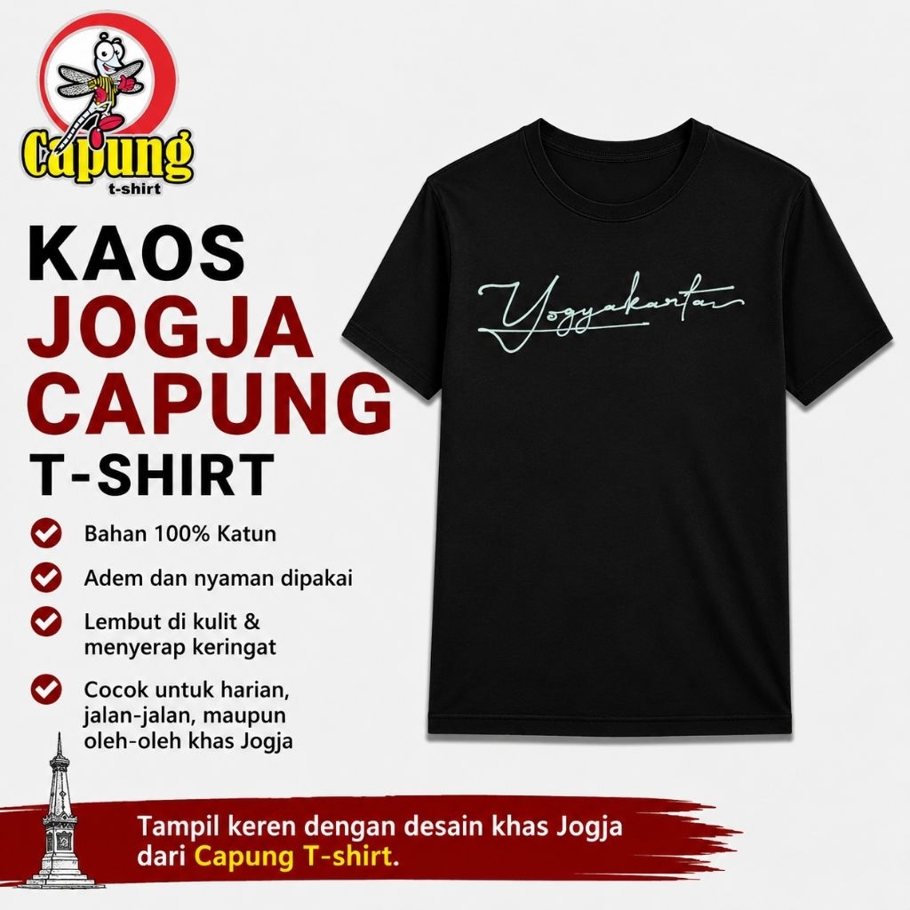 KAOS JOGJAKARTA ORIGINAL DI MALIOBORO JOGJA KAOS JOGJA OLEH OLEH KHAS JOGJA KAOS JOGJA ASLI JOGJA ME