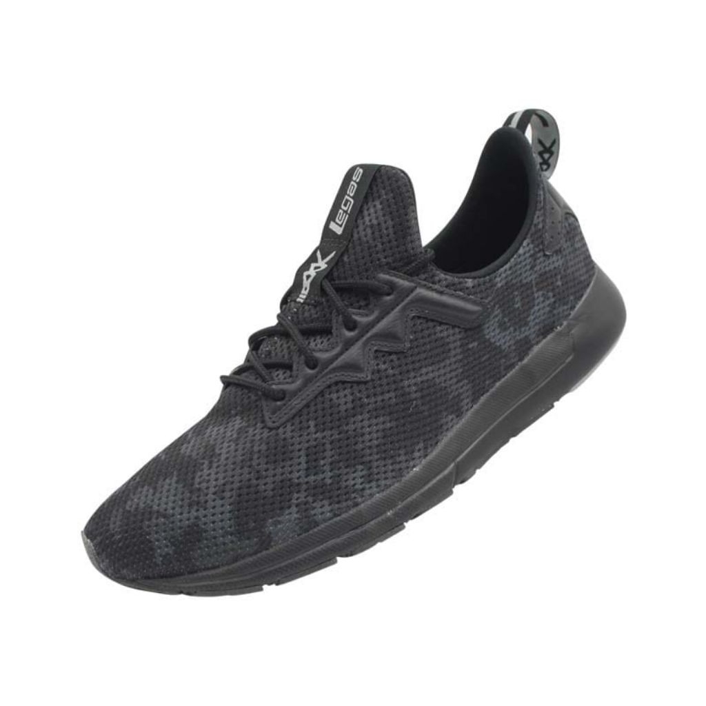 Sepatu League Legas SWG Camo LA U Hitam Running Shoes Pria Wanita Original