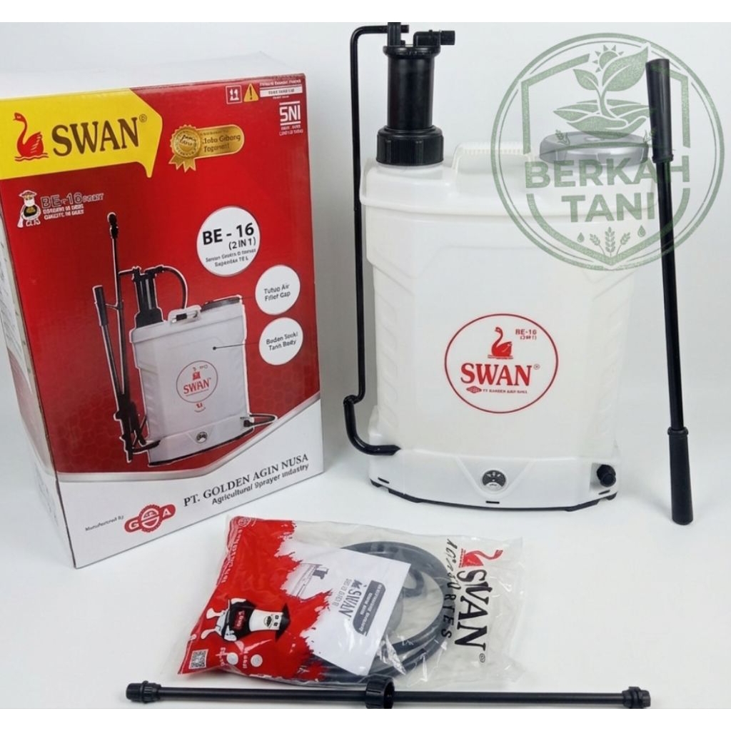 sprayer elektrik dan manual swan / sprayer swan type BE-16 2IN1 / tangki sprayer doble fungsi / swan