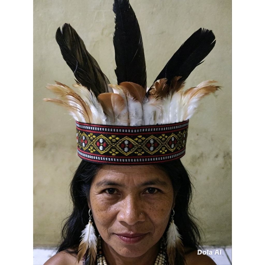 mahkota dayak,mahkota Papua,Aksesoris kepala dayak,Aksesoris kepala papua,hiasan kepala papua,hiasan