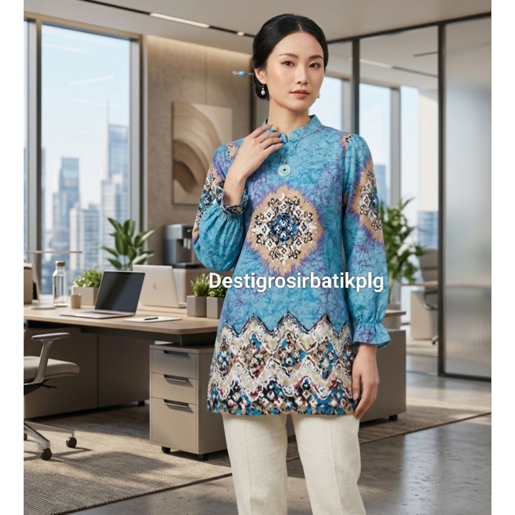 tunik jumputan dolby