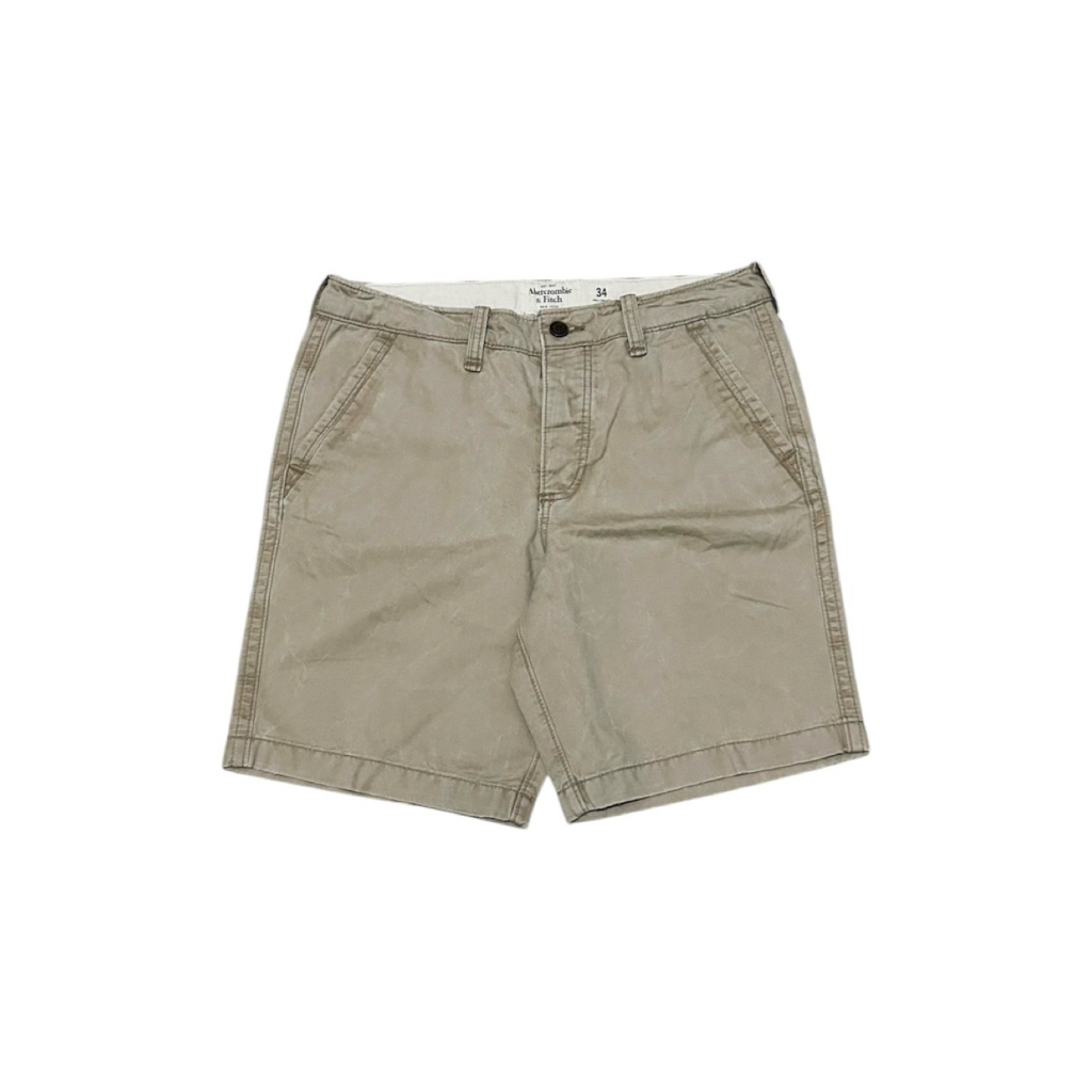 Abercrombie & Fitch Vintage Y2K Short Pants Pria khaki tan
