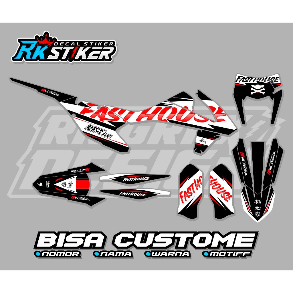 DECAL STIKER KTM 250 2017 - KTM 85 2020 - KTM 250 2020-2022 - KTM 85 2014-2016 - PREMIUM FULLBODY CU