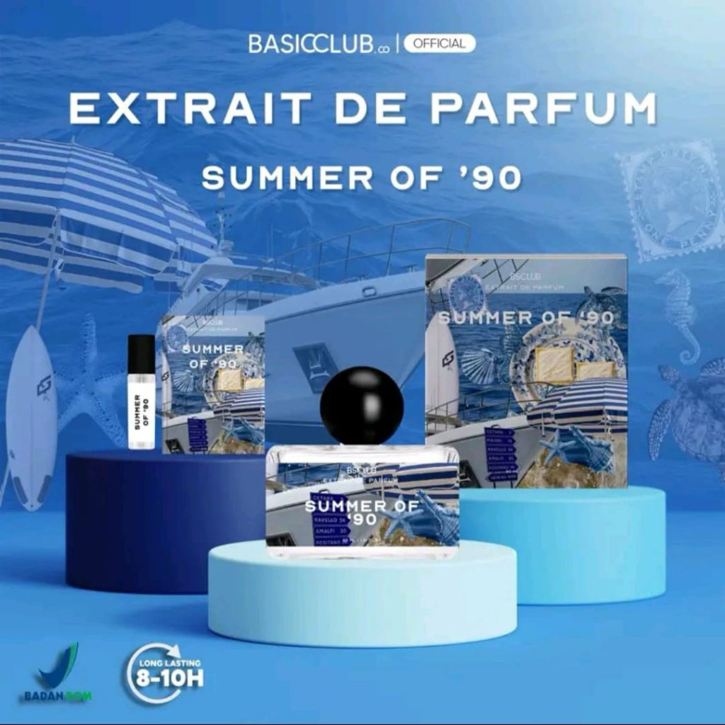 2 BSCLUB EXTRAIT DE PARFUM 50ML, SUMMER OF 90 & CALIFORNIA DREAMS