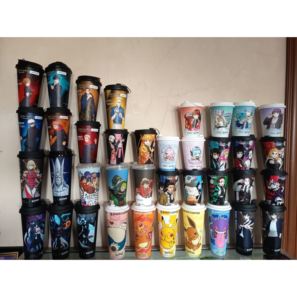 instan only 1 set cup demon slayer frieren pokemon limited sesuai foto