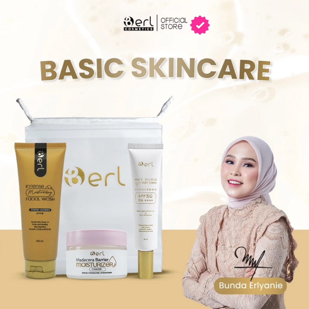BERL Basic Skincare - Cream Wajah - Basic Lightening - Basic Brightening - Basic Acne