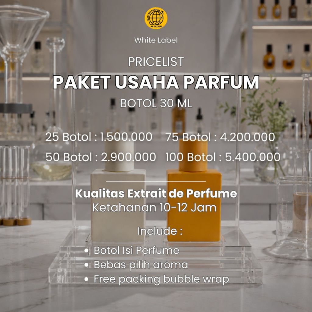 Maklon Parfum Tanpa Label Kualitas Extrait