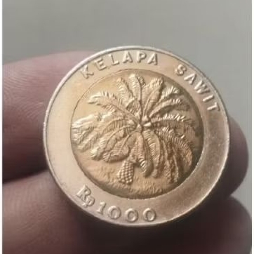 Uang Koin Kuno Indonesia Nominal Rp1000 Kelapa Sawit perbuah