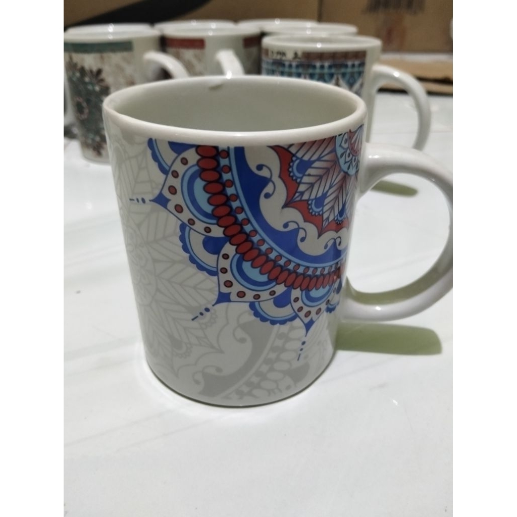 mug keramik 11oz motif batik