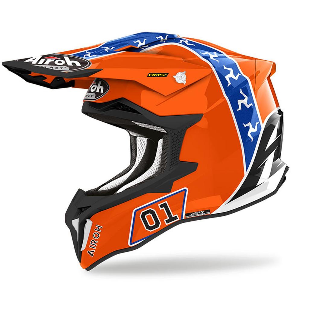 AIROH STRYCKER HAZZARD GLOSS HELM AIROH STRYCKER ORIGINAL MOTOCROSS TRAIL
