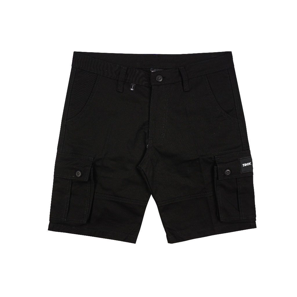 Troy Company Short Cargo Corvix Black - Celana Pendek Kargo Hitam CCTS 3619