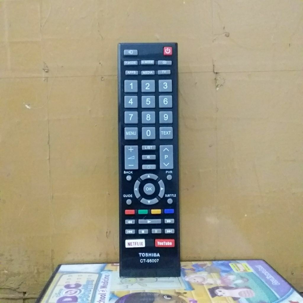 REMOTE TV NETFLIX TOSHIBA SERI CT-95007 ORIGINAL