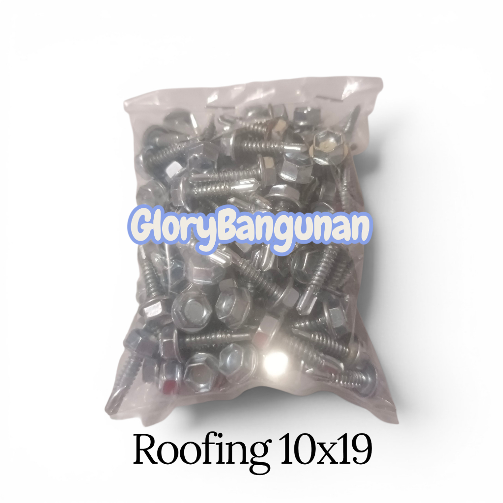 baut roofing baja ringan 10×19 30pcs,50pcs,75pcs,100pcs baut roofing baja ringan 10×19