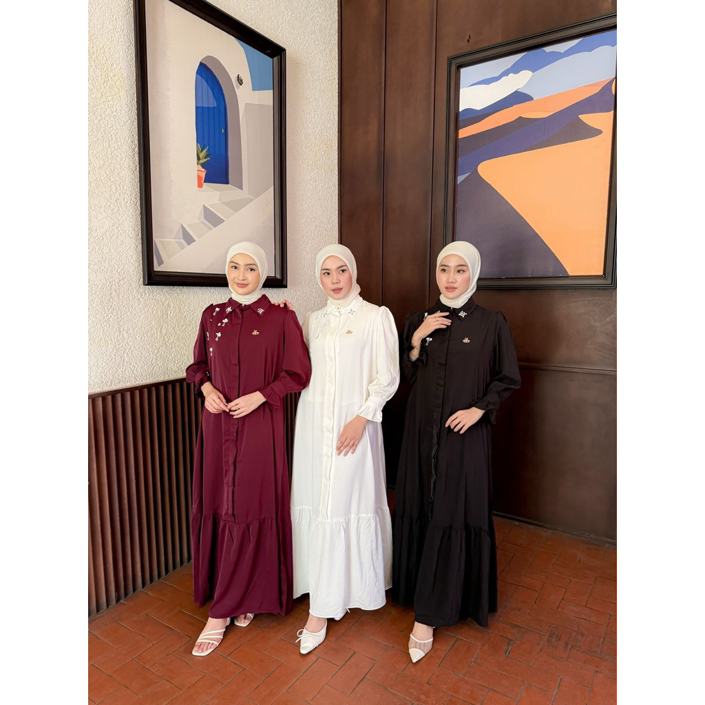 Gamis luna Lecarte/Gaun Muslim Wanita