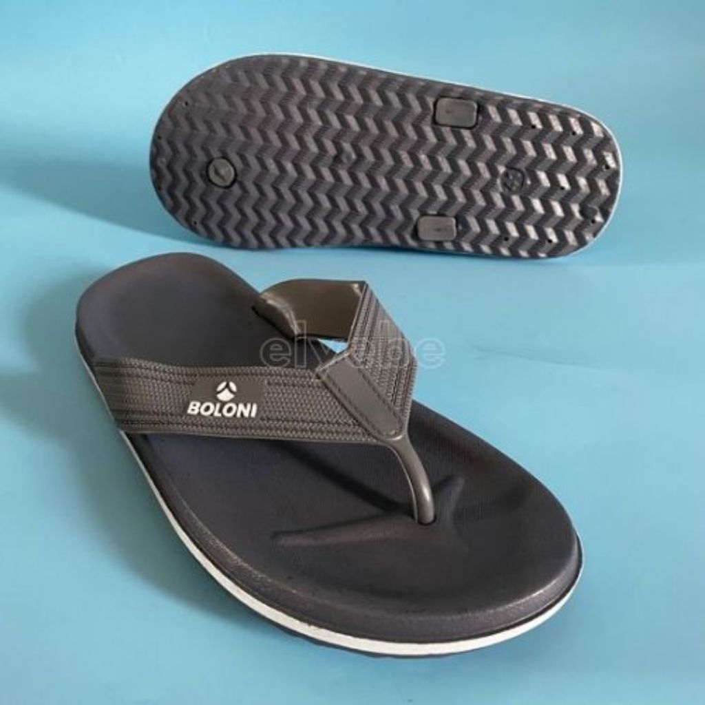 Boloni aston sandal jepit pria bahan full karet