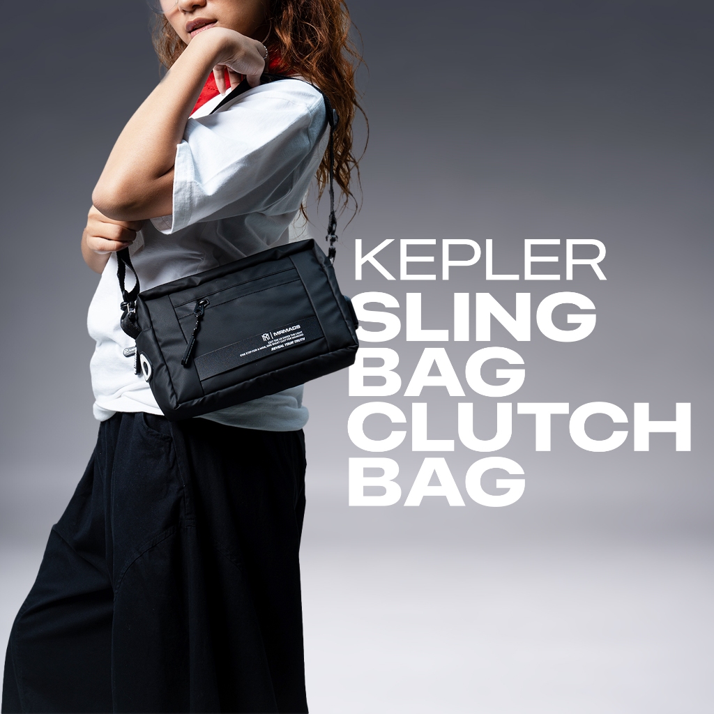 new mr mads - tas selempang pria "kepler" clutch bag - sling bag waterproof