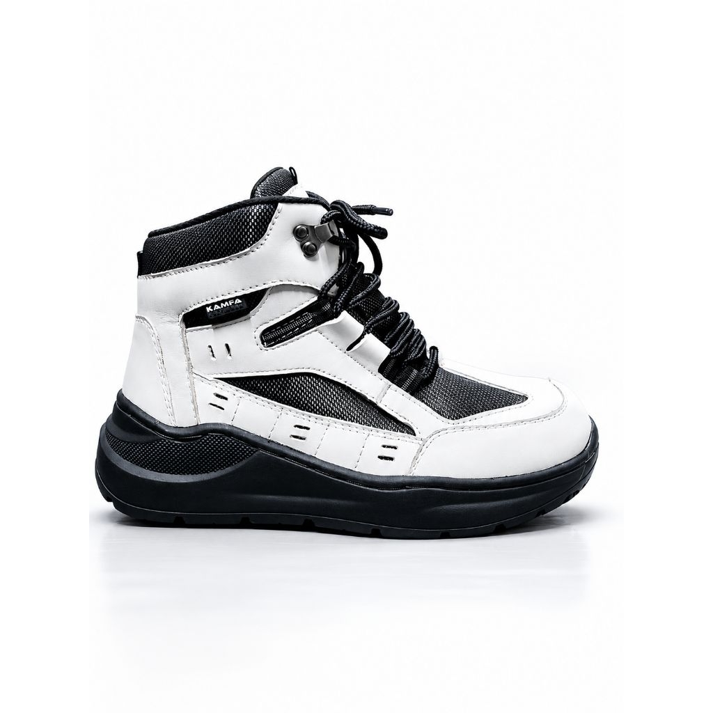 Sepatu Safety Boots Fashion Pria Wanita Sneaker Kulit Asli