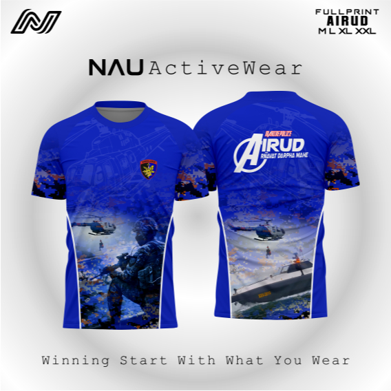 Jersey Nauactivewear Oneck Fullprint Sublime - Kaos Airud