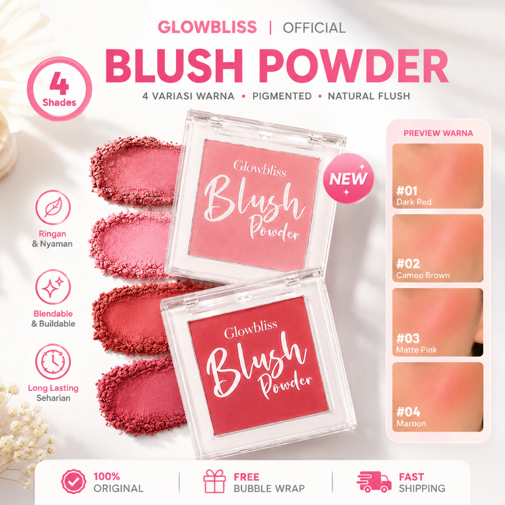 CLOUDTHINGS - Blush Bloom Natural Blush on Makeup Powder - Super Smooth Powder Blush